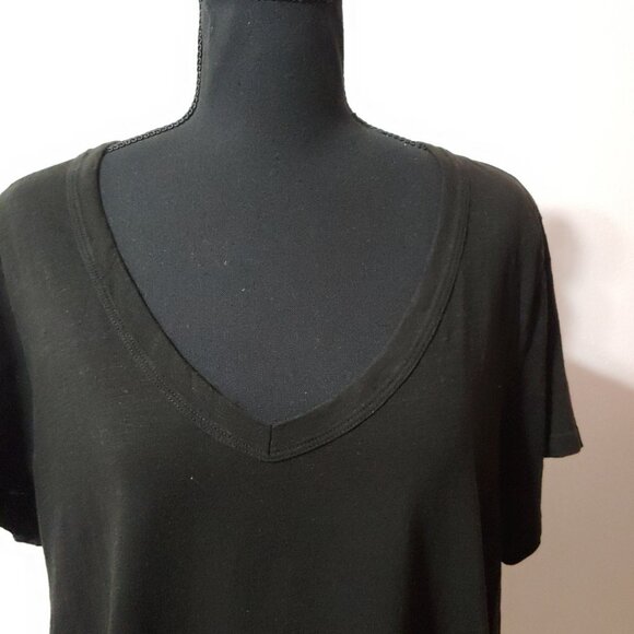 Eileen Fisher V Neck T Shirts Organic Cotton Short Sleeve Women XL Set of 2 - Picture 8 of 12